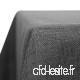 Deconovo Nappe Anti Tache Effet Lin Rectangulaire Impermeable Decoration de Table 150x300cm Gris - B074597KSH